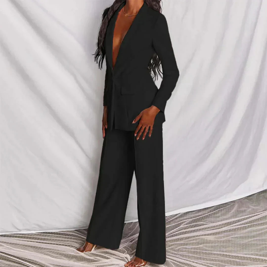 Meghan - Tailored Blazer & Wide-Leg Trousers