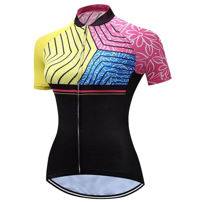 Floral Pattern Cycling Shirt